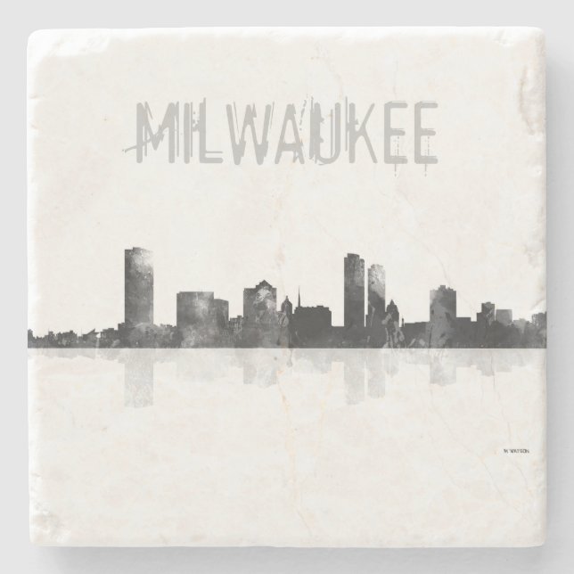 MILWAUKEE WISCONSON-HORISONT UNDERLÄGG STEN (Framsidan)