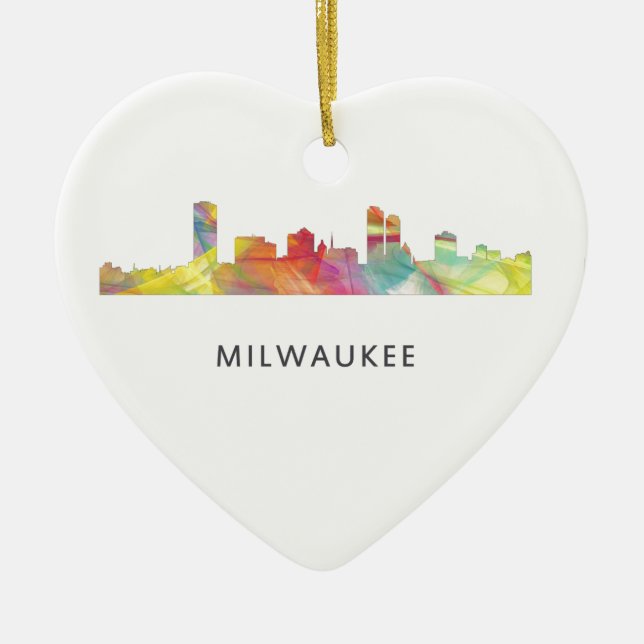 MILWAUKEE WISCONSON-HORISONT WB1 - JULGRANSPRYDNAD KERAMIK (Framsidan)