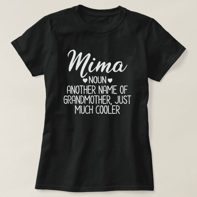 Mima Definition Funny Grandma Mor Day Gift T-Sh T Shirt (Design framsida)