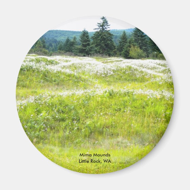 Mima Mounds, Little Sten, WA Magnet (Framsidan)
