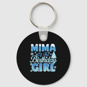 Mima of Birthday Girl Snöflingor Thmet Matchi Nyckelring