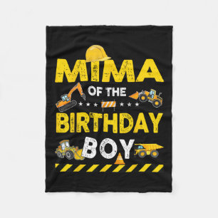Mima of the Birthday Boy Construction Worker Birth Fleecefilt