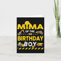 Mima of the Birthday Boy Construction Worker Birth