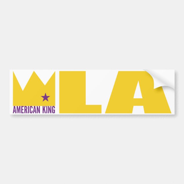 MIMAREbildekal - amerikankung av L.A. Bildekal (Framsidan)