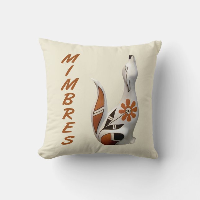 Mimbres Coyote Art Pillow Kudde (Framsida)
