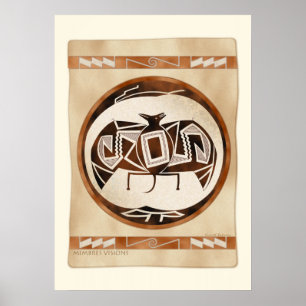 Mimbres Fladdermus-Raven Poster