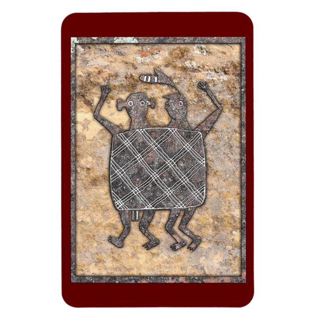 Mimbres Keramik Design "Bröllopsfilt" Magnet (Vertikal)