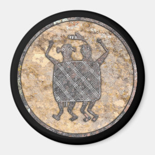 Mimbres Pottery Design "Bröllop Blanket" Magnet