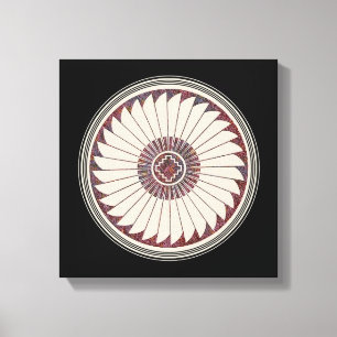Mimbres Pottery Design Canvastryck