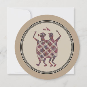 Mimbres Pottery Design Inbjudningar
