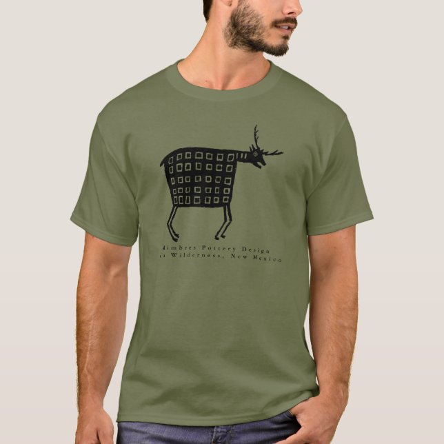 Mimbres Pottery Design T-Shirt (Framsida)
