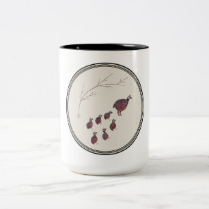 Mimbres Pottery Design Två-Tonad Mugg
