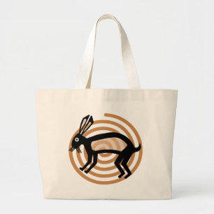 Mimbres Rabbit Tote Jumbo Tygkasse