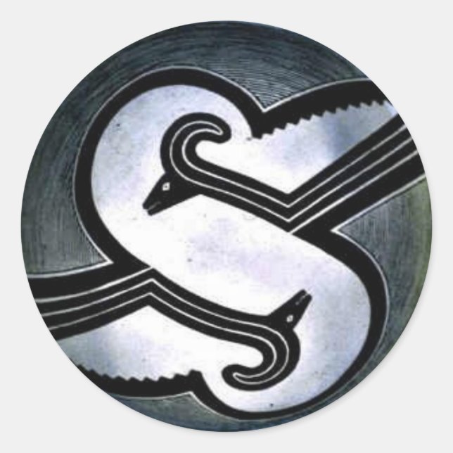 Mimbres Rams-dekal Runt Klistermärke (Framsida)