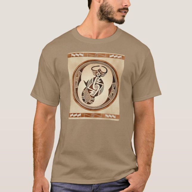 Mimbres Scorpion-Orm-Fisk T Shirt (Framsida)