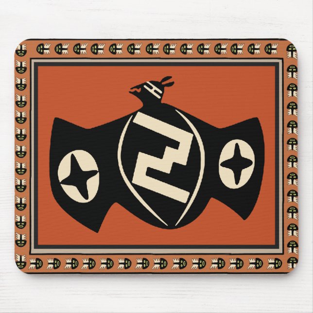 Mimbres Tribal Fladdermus Musmatta (Framsidan)