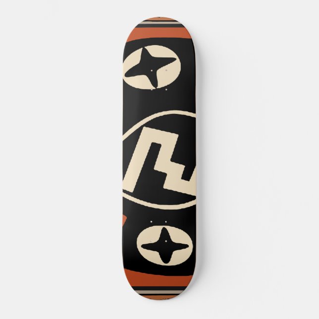 Mimbres Tribalfladder skateboard Bräda 19,5 Cm (Framsida)