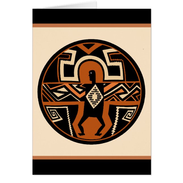 Mimbres Warrior Hälsningskort (Framsidan)