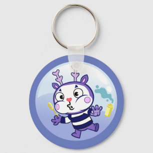 Mime in a Bubble Nyckelring