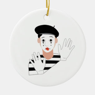 Mime Julgransprydnad Keramik