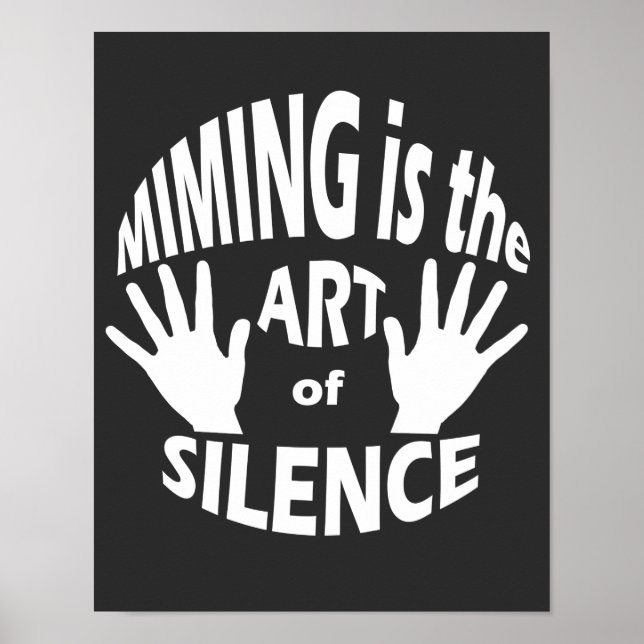 Mime Pantomime Art of Silence Poster (Framsidan)