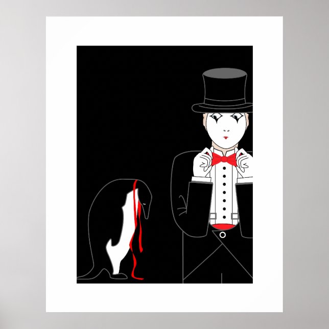 Mime Penguin poster (Framsidan)