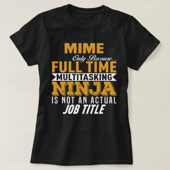 Mime T Shirt (Design framsida)