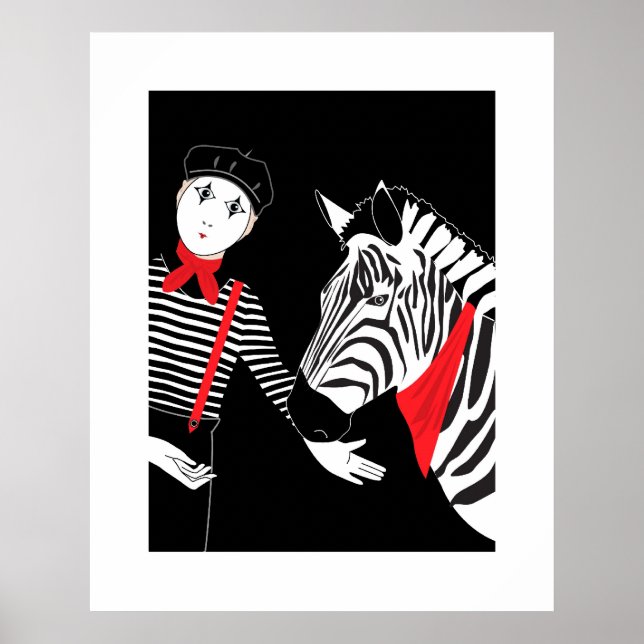 Mime Zebra poster (Framsidan)