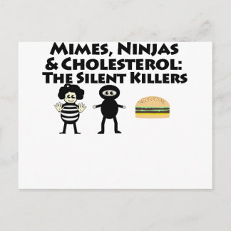 Mimes, Nijas & Cholesterol Vykort