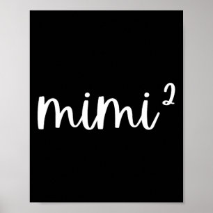 Mimi2 Mimi med två Twillingars fyrkant Nya S Poster