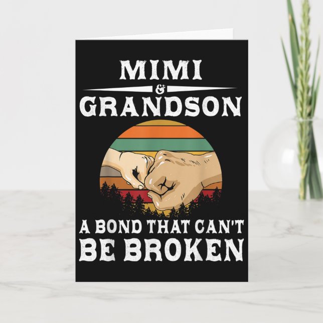 Mimi And Grandson A Bond That Can't Be Broken  Kort (Framsida)