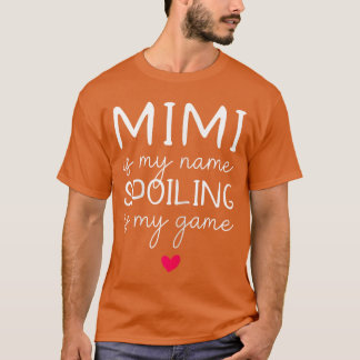Mimi är mitt namn förstörande är min lek Rolig ret T Shirt