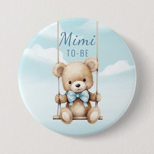 Mimi Att Bli Teddybjörnsgunga Knapp (Framsida)