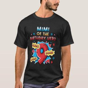 Mimi av Birthday Hero Comic Style 9-årsdag T Shirt