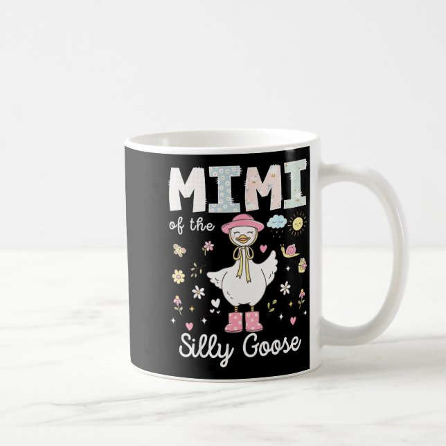 Mimi av den dumma gåsen 1-års födelsedagsflicka fa kaffemugg (Höger)
