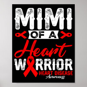 Mimi Av En Hjälte Warrior Hjärtsjukdom Röd Band M Poster