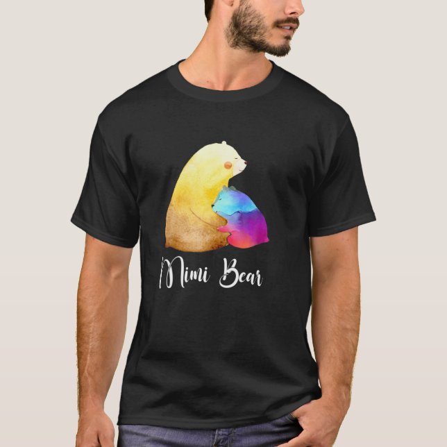 Mimi Bear Lycklig Mors dag Pullover T Shirt (Framsida)