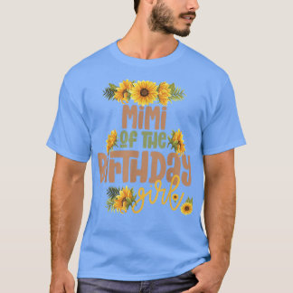 Mimi Birthday Girl Solros Födelsedagsfest Theme T Shirt
