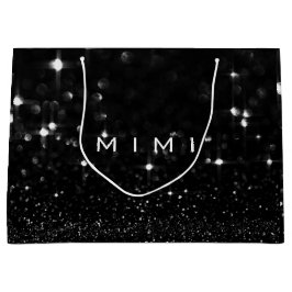 Mimi Black White Glitter Favor Spark