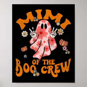 Mimi Boo Crew Groovy Matching Family Halloween Man Poster