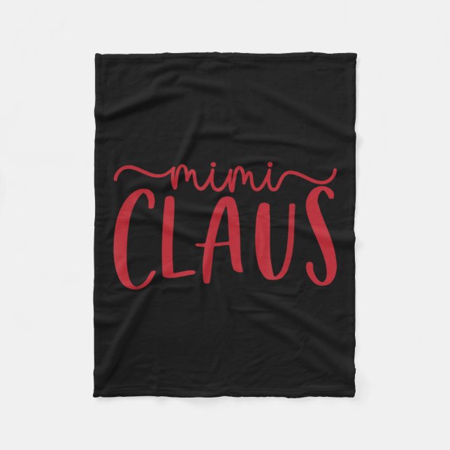 Mimi Claus Funny Family Christmas Cute Lovey Grand Fleecefilt (Framsidan)