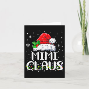Mimi Claus jul jul Pajama-familjen som matchar Jul Kort