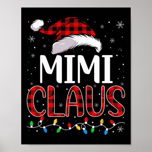 Mimi Claus jul Ljus Matching Family Julafton P Poster (Framsidan)