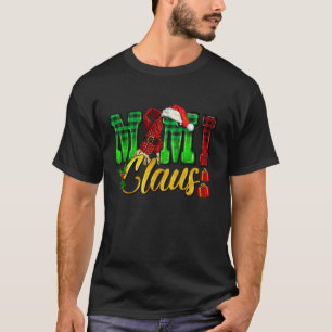 Mimi Claus jul Santa Hat Matching Famiy Buff T Shirt