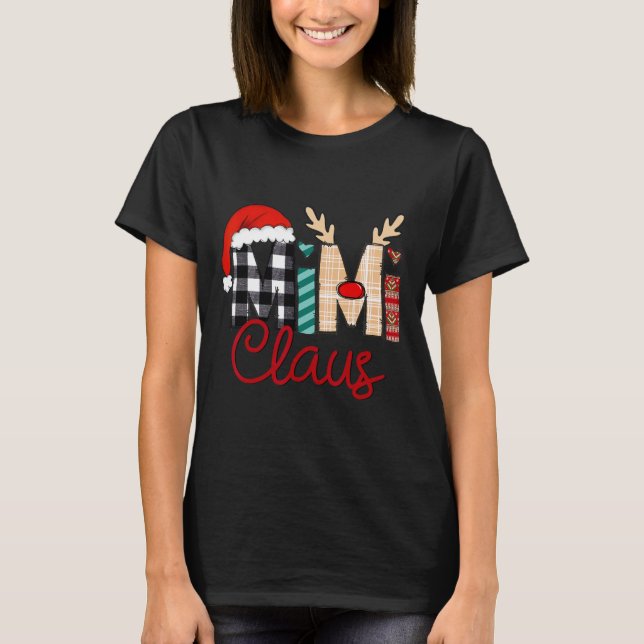 Mimi Claus Reindeer jul T Shirt (Framsida)