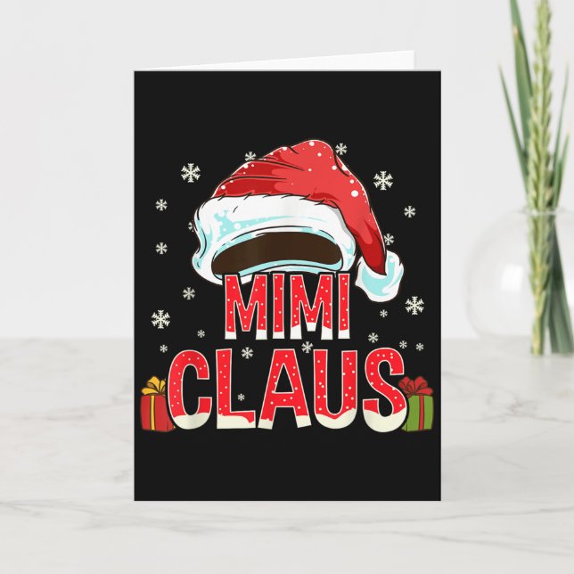 Mimi Claus Shirt Group Matching Family Christmas  Kort (Framsida)
