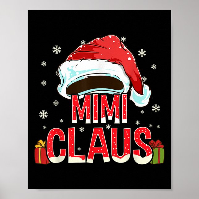 Mimi Claus Shirt Group Matching Family Christmas  Poster (Framsidan)