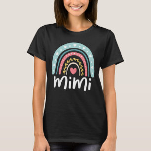 Mimi Cute Grandma Family Matching Rainbow T Shirt