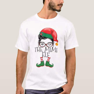 Mimi Elf Matching Family Pajamas jul Xma T Shirt