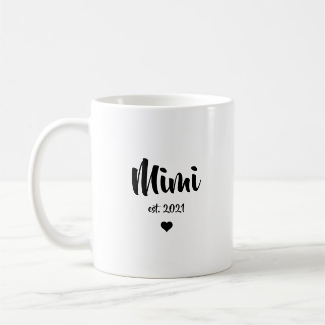 Mimi Faster Bebis Bebisannonsering Present Kaffemugg (Vänster)